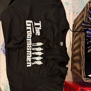 Stylish Black Groomsmen Tee